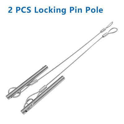 2 PCS Zamek Wstawiony Pin dla Włókna Węglowego Wtyczka dla wszystkich węzłów badawczych Bolt Nose 55mm Długość Prężnica węgla 6mm