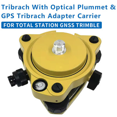 Żółty Tribrach z optycznym adapterem z 5/8X11 nicią dla całkowitej stacji GNSS TRIMBLE Cały zestaw