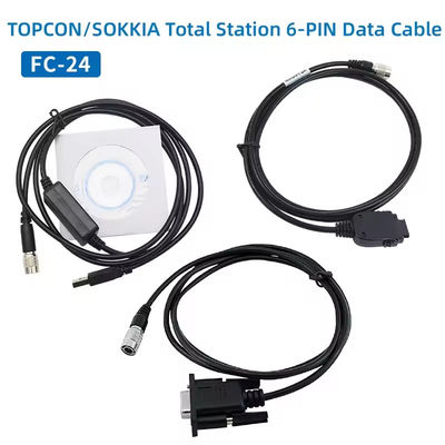 Kabel danych FC-24USB dla TOPCON SOKKIA Total Stations ES/OS/PS do komputera (Win8/10) 6 Pin