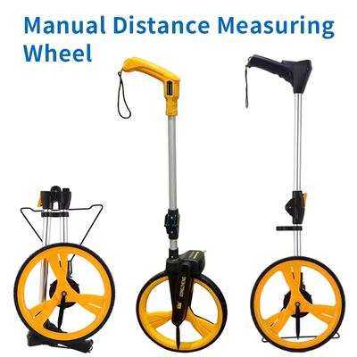 Ręczne koło pomiaru odległości cyfrowy wyświetlacz elektroniczny pomiar drogi mechaniczny koło pomiarowe rolkowe