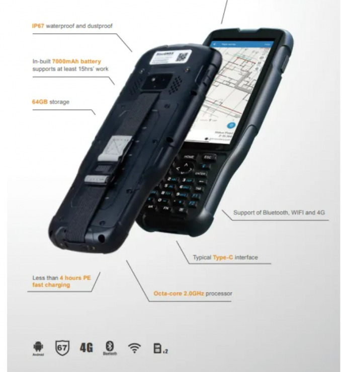 RTK Mierzenie GNSS GIS Zbieracz danych Hi-Target IHAND55 sterownik GPS 5